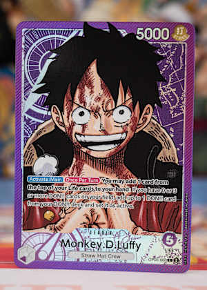 Monkey D. Luffy leader from One Piece Card Game